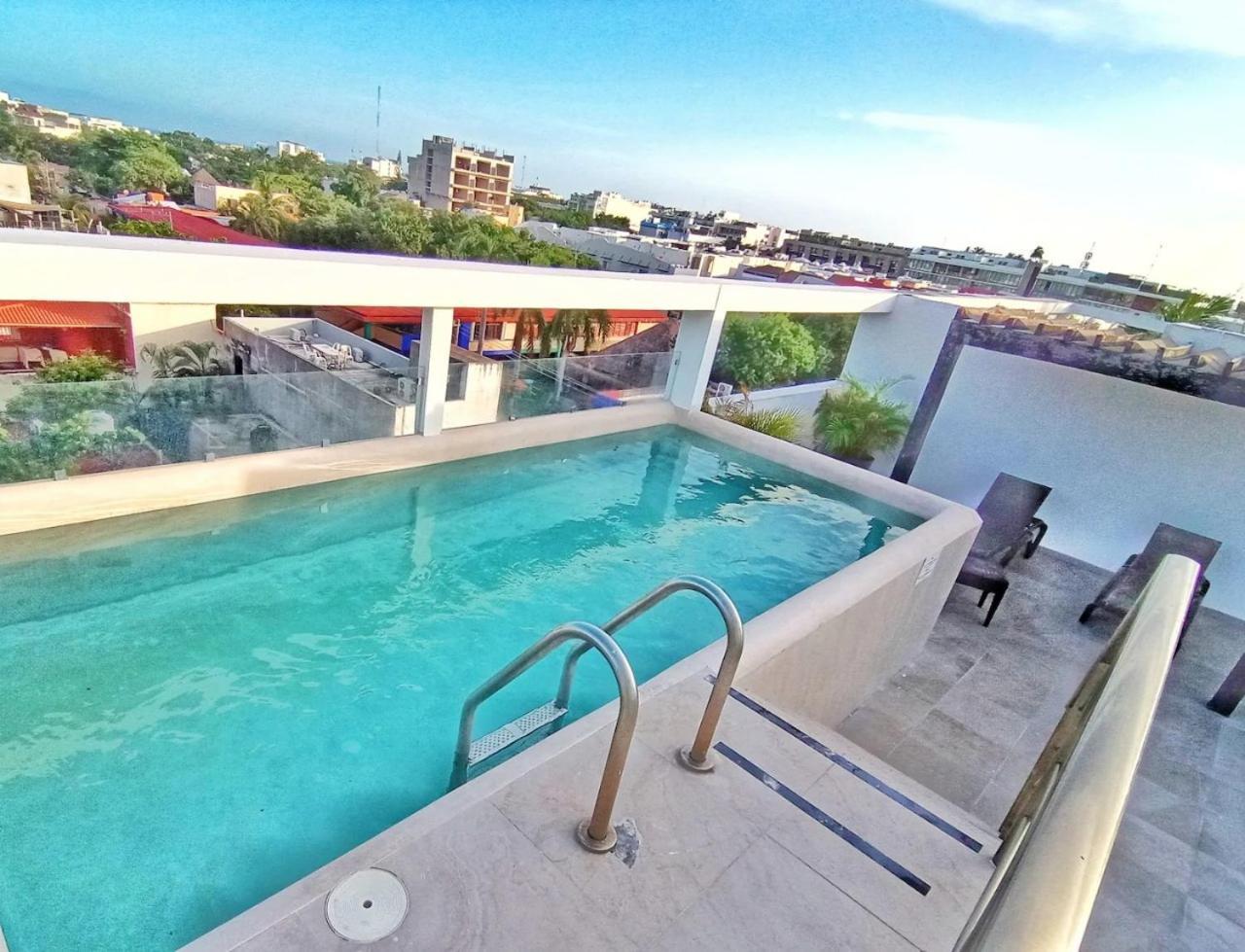 Piscina En La Cima Lujoso En Apartamento *
